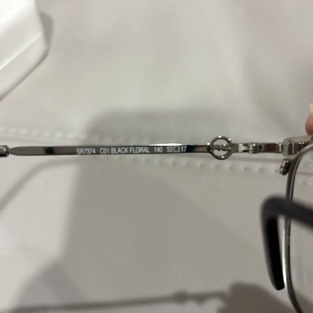 Sonia Rykiel Black Floral Eyeglasses